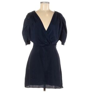 C/MEO Collective‎ Eminence Navy Blue Low Cut Mini Dress Formal Size 6 Medium New